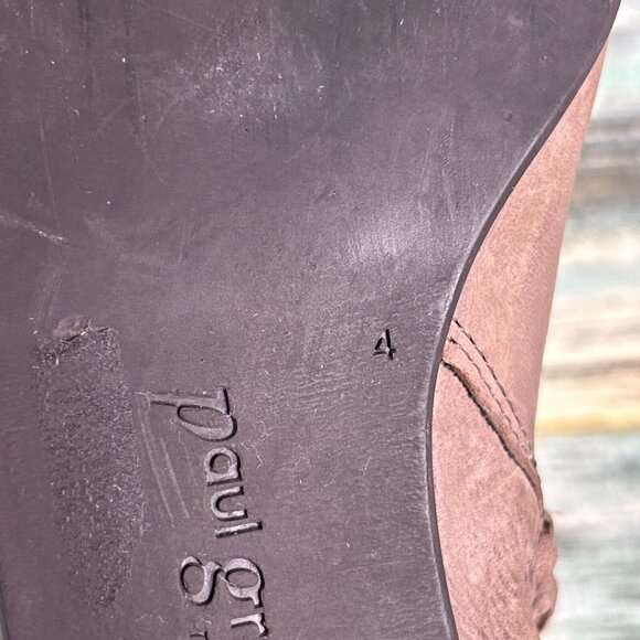 Paul Green Womens US Sz 6.5 Ankle Booties Distressed Gray Leather Low Block Heel - Picture 13 of 13